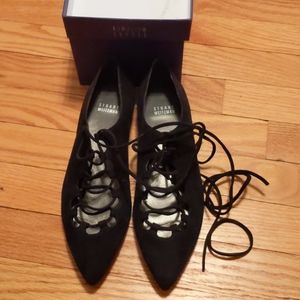 Gilligan Lace-Up d'Orsay Flat, Black